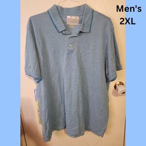 Men's Short Sleeve Light Blue Polo Shirt